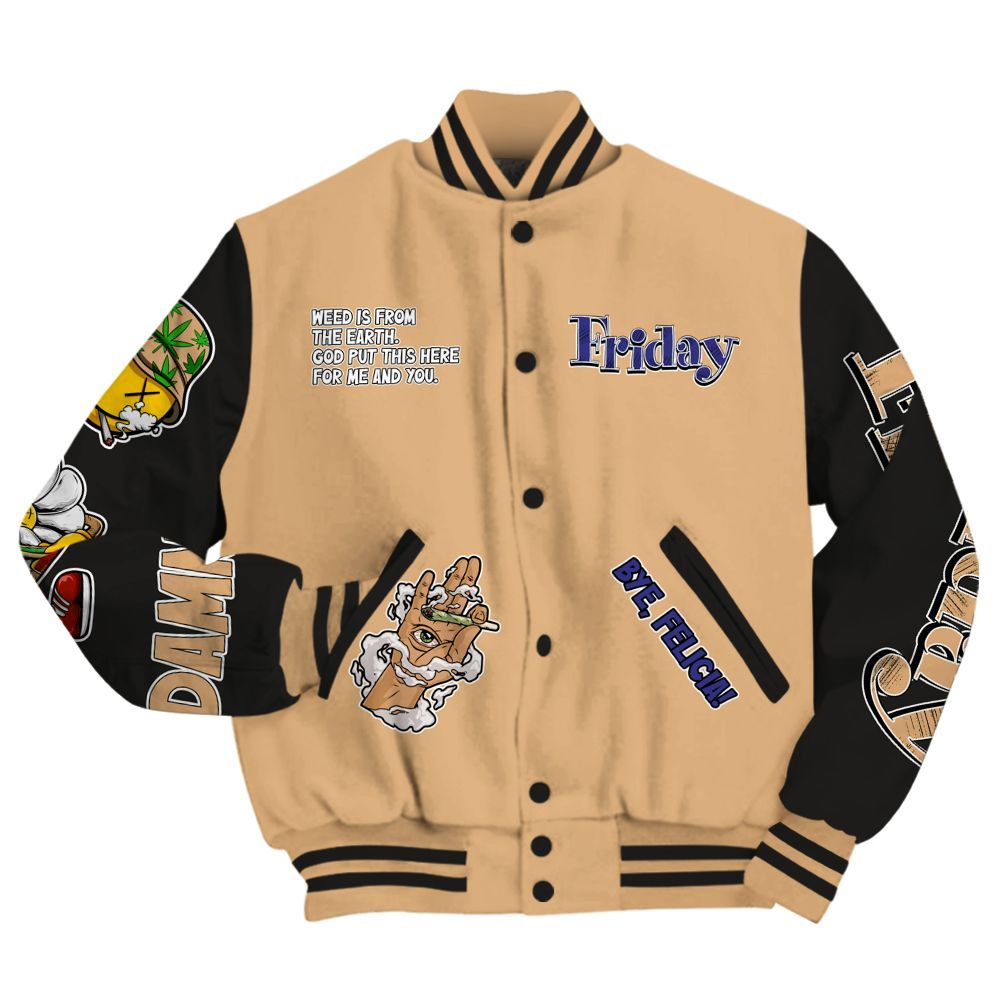 Varsity Jacket To Match SE Afrobeats 7s - Friday Sneaker Stress Style All Over Print