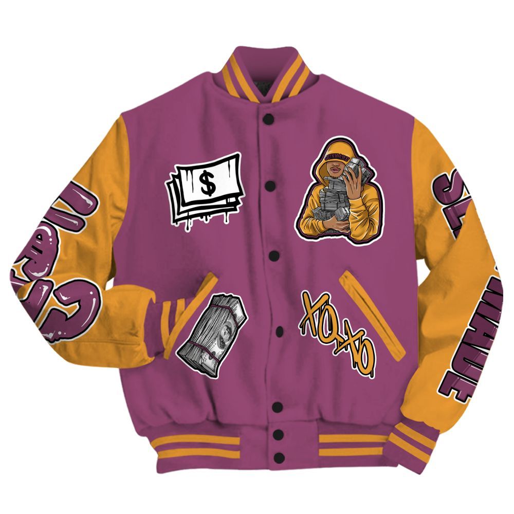 Varsity Jacket To Match High OG Brotherhood 1s - Selfmade Unique All Over Print