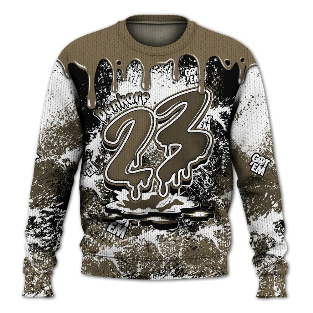 Knitted Sweater To Match Olive 9s - Dripping 23 Drip