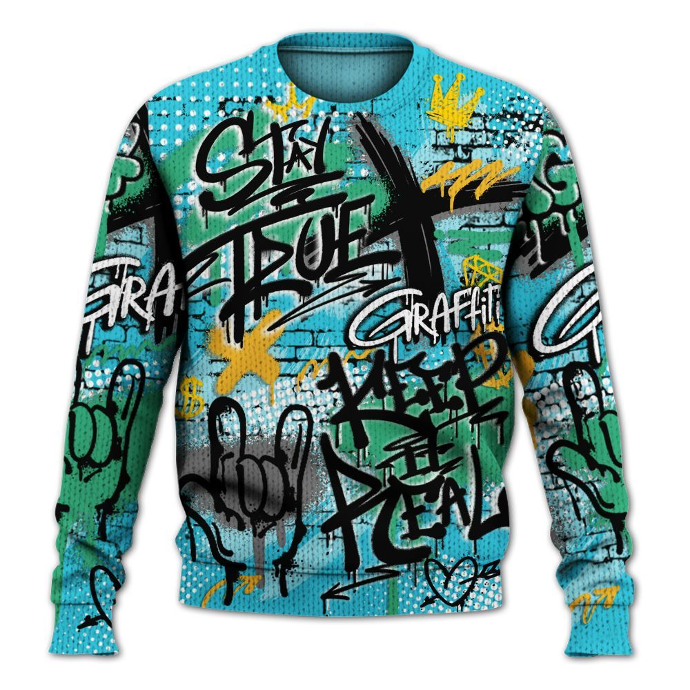 Knitted Sweater To Match Dunk Chunky Dunky - True It Real Graffiti Streetwear