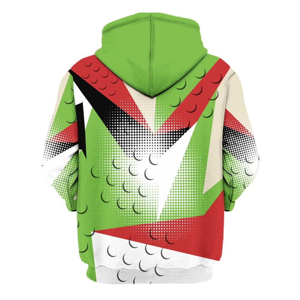 Hoodie To Match Air Max Waffle SP Action Green - Poly Custom Name Number 23 5s All Over Print