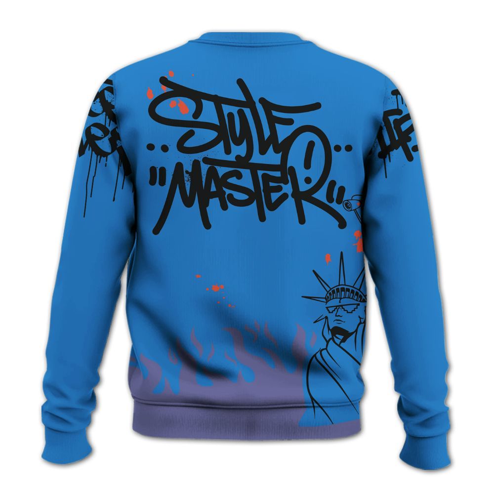 Sweatshirt To Match Hi-Res Blue 700s - Graphic Fck Around Find Out All Over Print