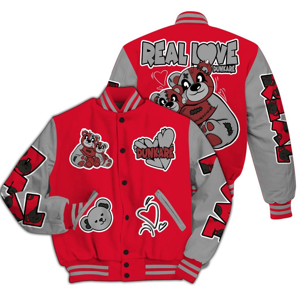 Varsity Jacket To Match Air Max Sunder Gore Tex Fire Red - Sincere Fondness Bear All Over Print