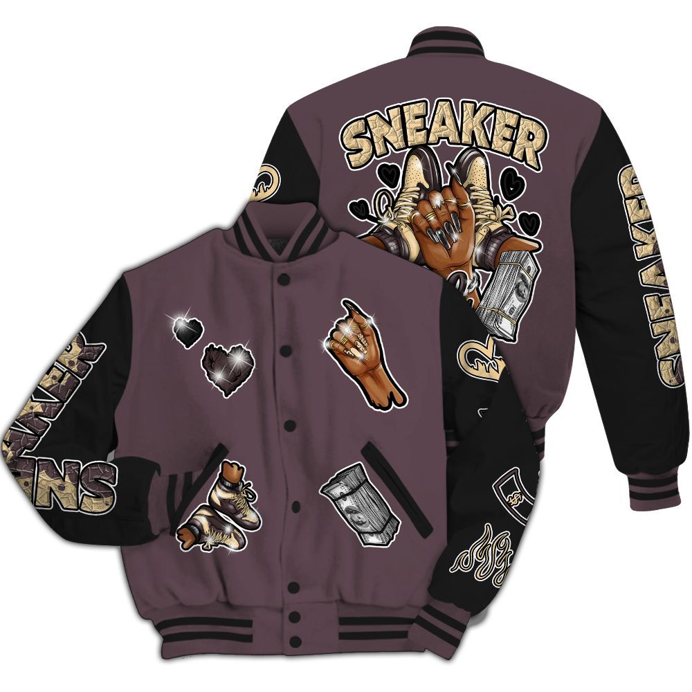 Varsity Jacket To Match AMM Black 3s - Sneakerz Girlz All Over Print
