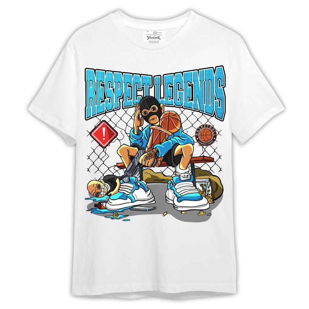 Shirt To Match Powder Blue 9s - Respect Legends Basketball Shirt Outfit 1005 TCD