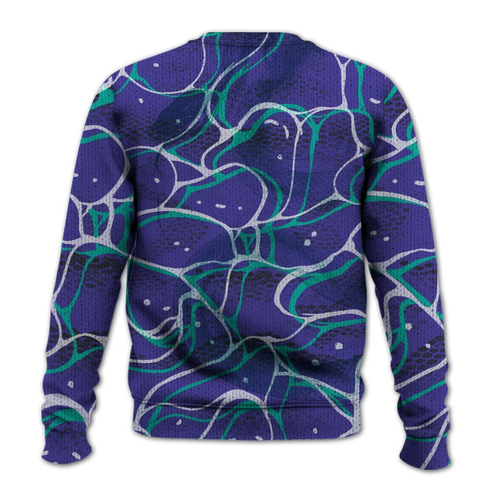 Sweater To Match Retro Grape 5s - Girl Move In Silence Graphic