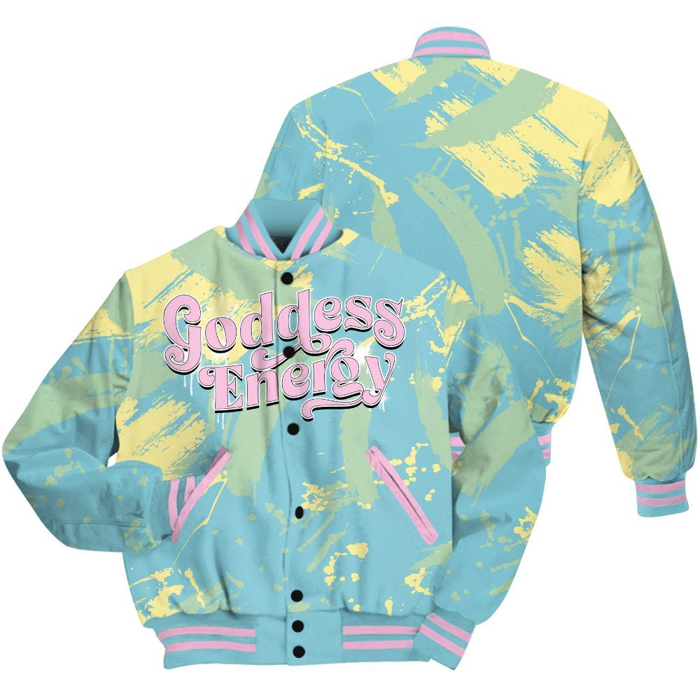 Varsity Jacket To Match SB Dunk Low Visty - Goddess Energy Retro All Over Print