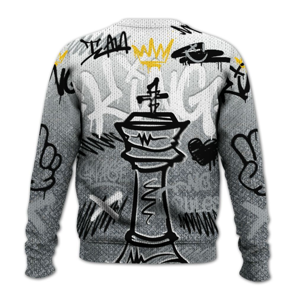 Knitted Sweater To Match Low CNY Year Of The Snake 11s - Street King Chess Streetwear