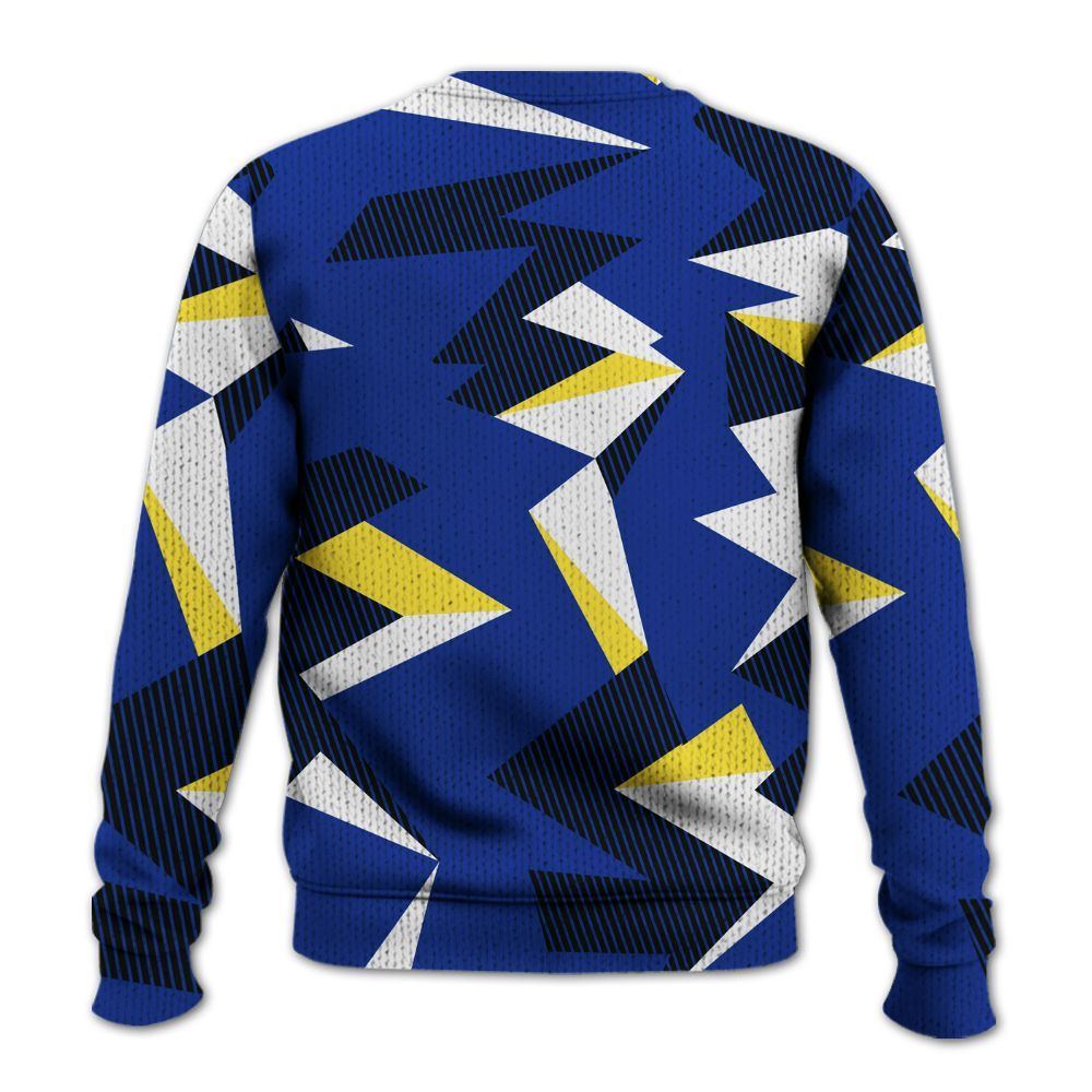 Knitted Sweater To Match Laney 14s - Geometric Camouflage Pattern