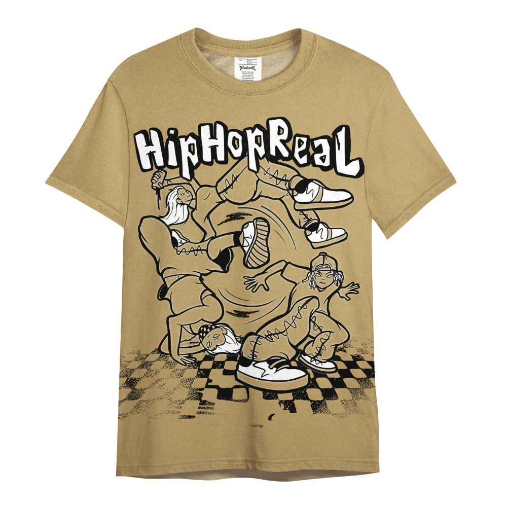 Shirt To Match High OG Black Metallic Gold 1s - Feel Life Street Style All Over Print