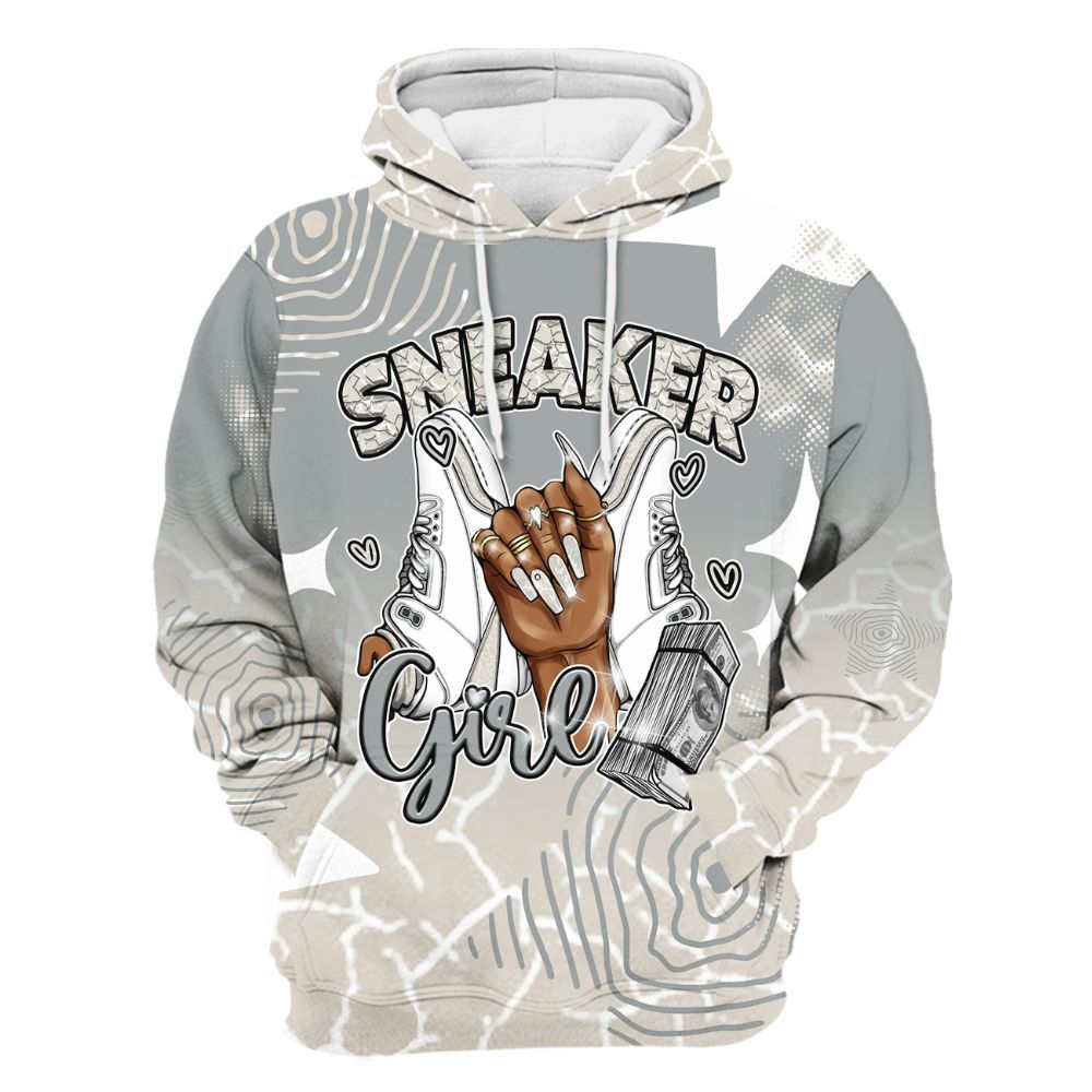 Hoodie To Match Retro Pure Money 3s - Sneakerz Girlz Unique Starz All Over Print