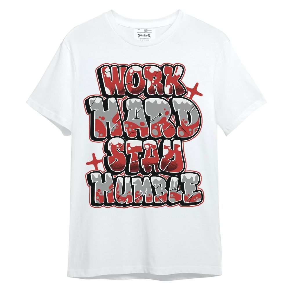 Shirt To Match Bred Reimagined 4s - Working Hard And Humble Graphic Unisex Shirt