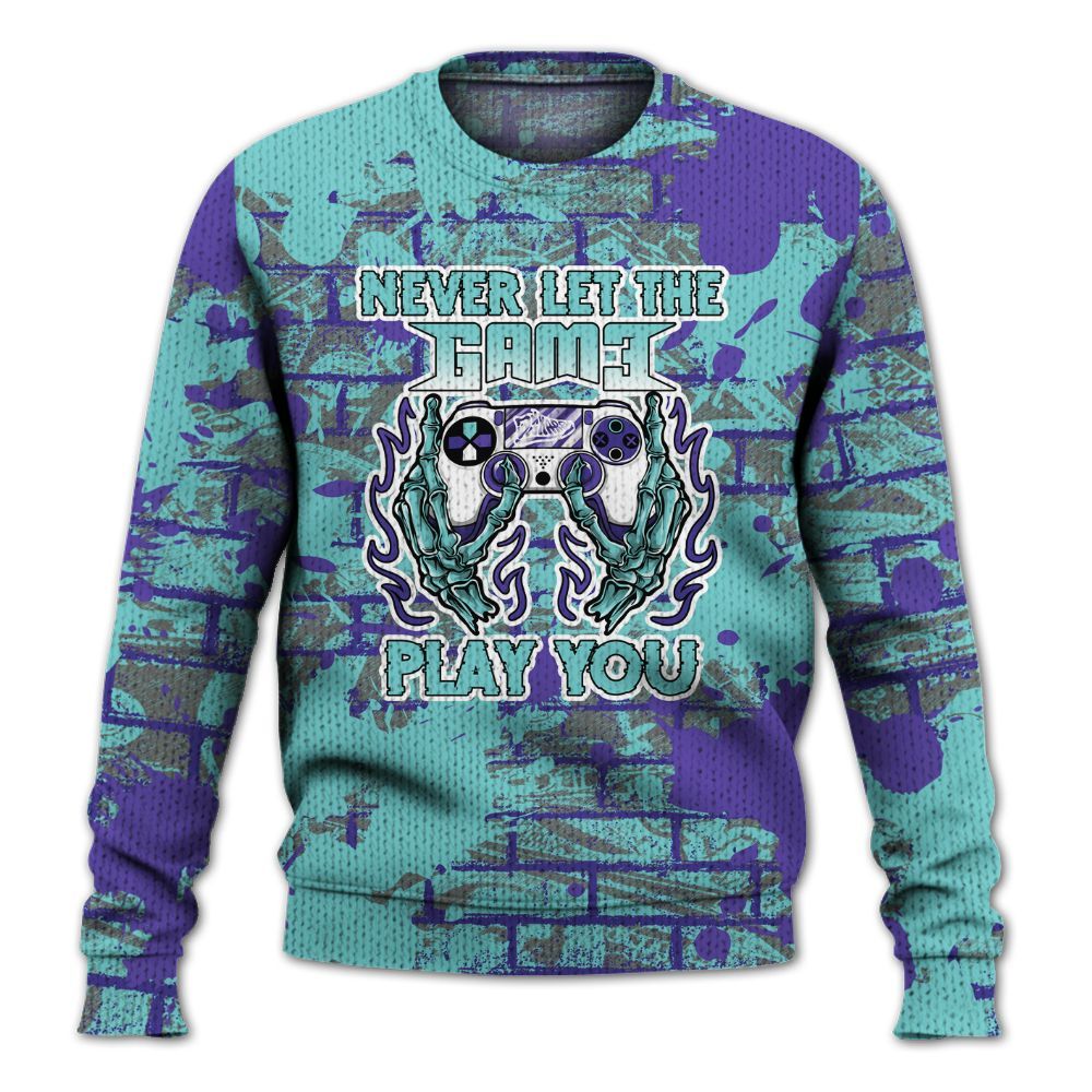 Knitted Sweater To Match Low Hornets 1s - PlayGame Skull Brick