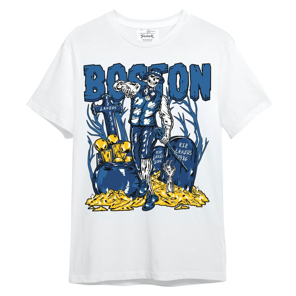 Shirt To Match French Blue 13s - Goldrush Skeleton Unisex Shirt
