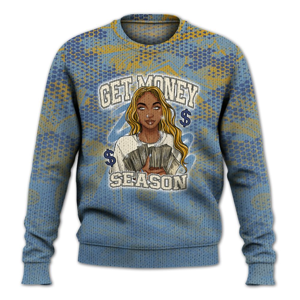 Knitted Sweater To Match High OG First In Flight 1s - Get Moneys Season Banknote
