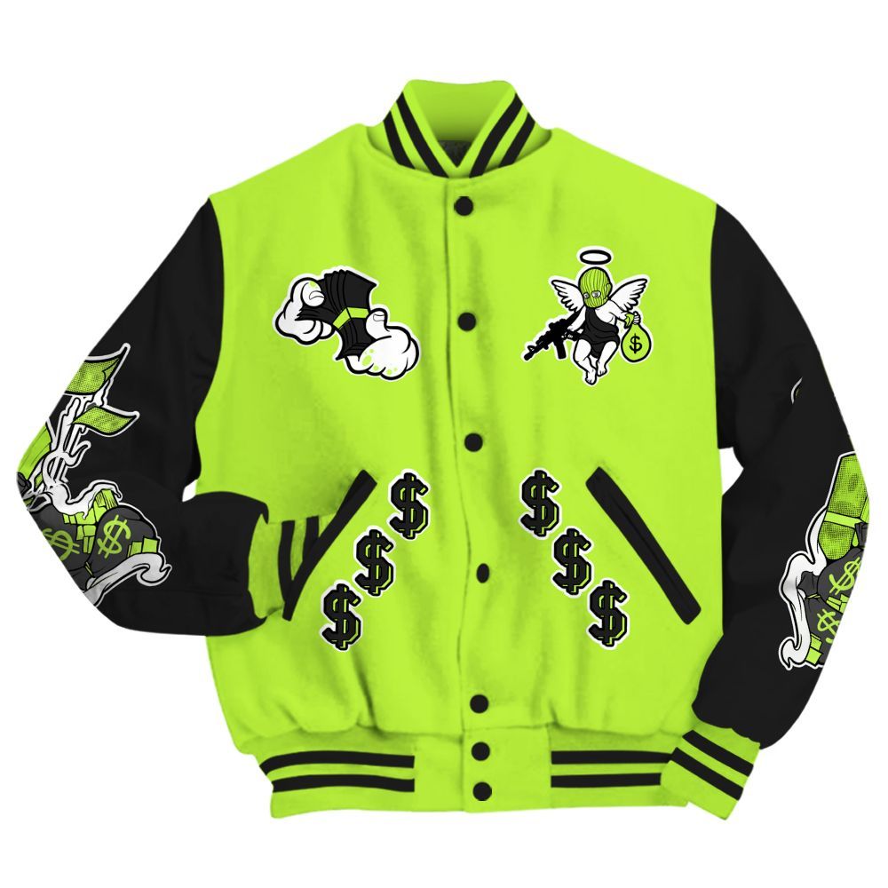 Varsity Jacket To Match Air Force 1 Low Dance Volt - Ones Move In Silence Graphic All Over Print