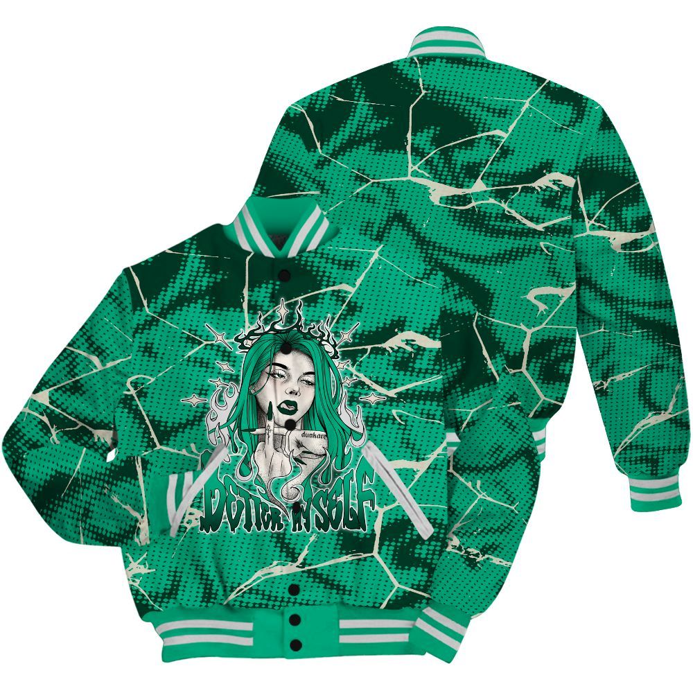 Varsity Jacket To Match Oxidized Green 4s Shirt - My-Self Crack Unique All Over Print