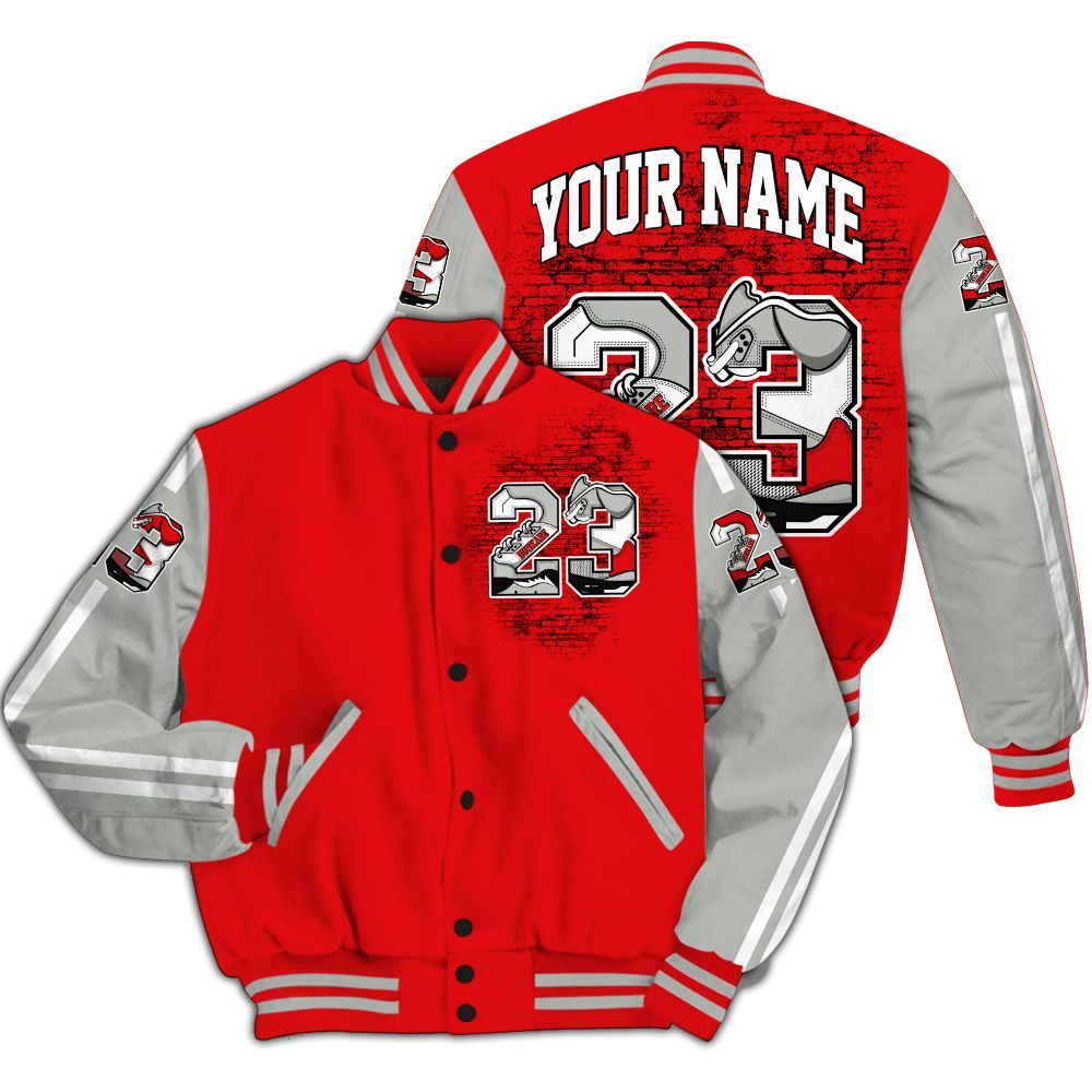 Varsity Jacket To Match Air Max 1 86 Cosmic Clay - Custom Name Number 23 5s All Over Print