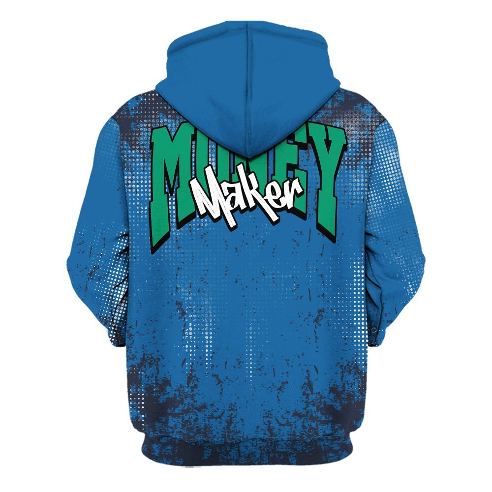 Hoodie To Match 95 Big Bubble Slate - Move In Silence Money Street Retro All Over Print