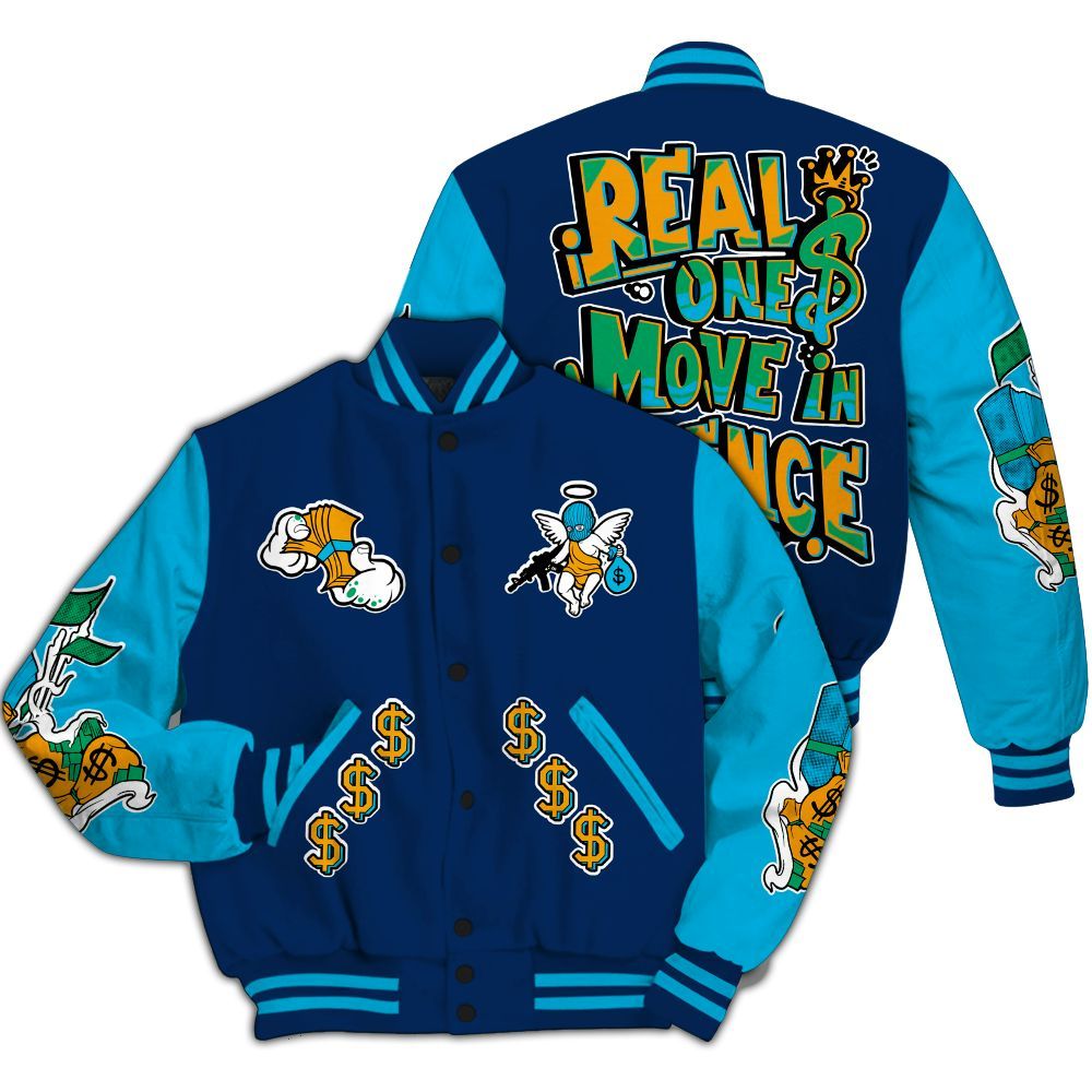 Varsity Jacket To Match Dunk Low GS Electric Algae - Ones Move In Silence Graphic All Over Print