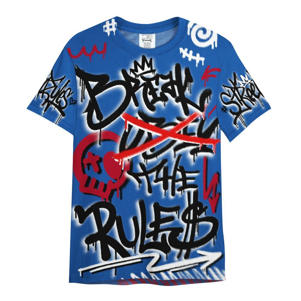 Shirt To Match Air Griffey Max Black Red Navy Blue 1s - Break Rules Streetwear All Over Print