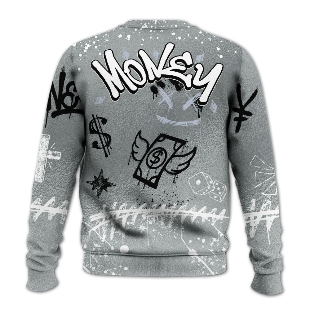 Sweatshirt To Match White Metallic 2026 5s - Everybody Paid In Full Crayon All Over Print