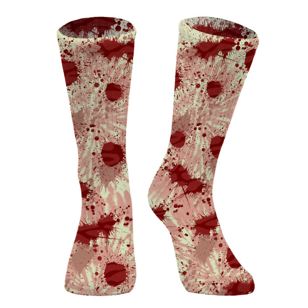 Sock To Match Valentines Day 3s - Tie Dye Graphic