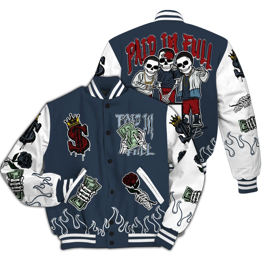 Varsity Jacket To Match Retro Olympic 6s - Fire Everybody Paid In All Over Print