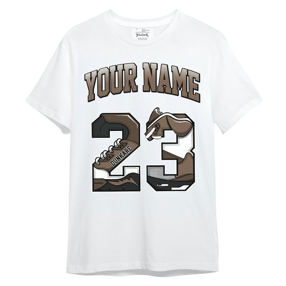 Shirt To Match Dark Mocha Jack - Custom Name Number 23 5s Unisex Shirt