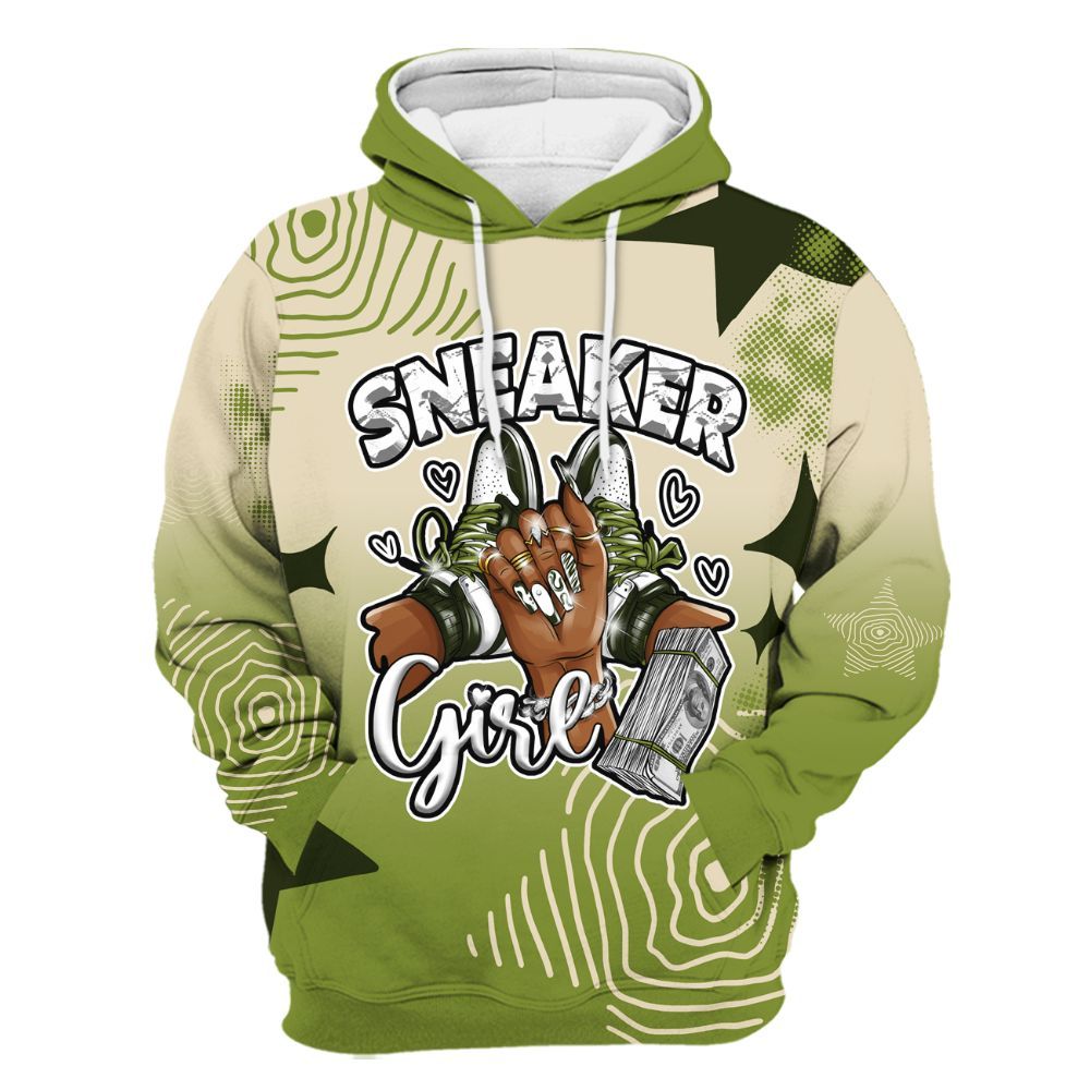Hoodie To Match SB Dunk Low Asparagus - Sneakerz Girlz Unique Starz All Over Print