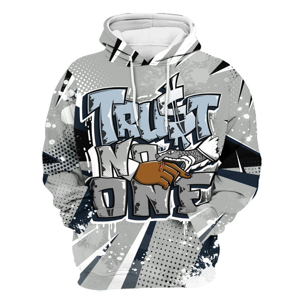 Hoodie To Match Retro Georgetown 6s - Poly Trust No One Dripping All Over Print