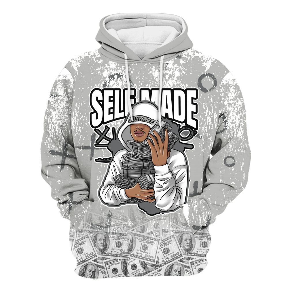 Hoodie To Match Retro Wet Cement 4s - Selfmade Unique Grunge All Over Print