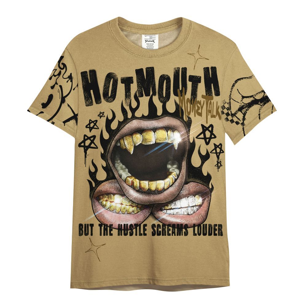 Shirt To Match Black LD 1000 - Mouth Burning Street Style All Over Print