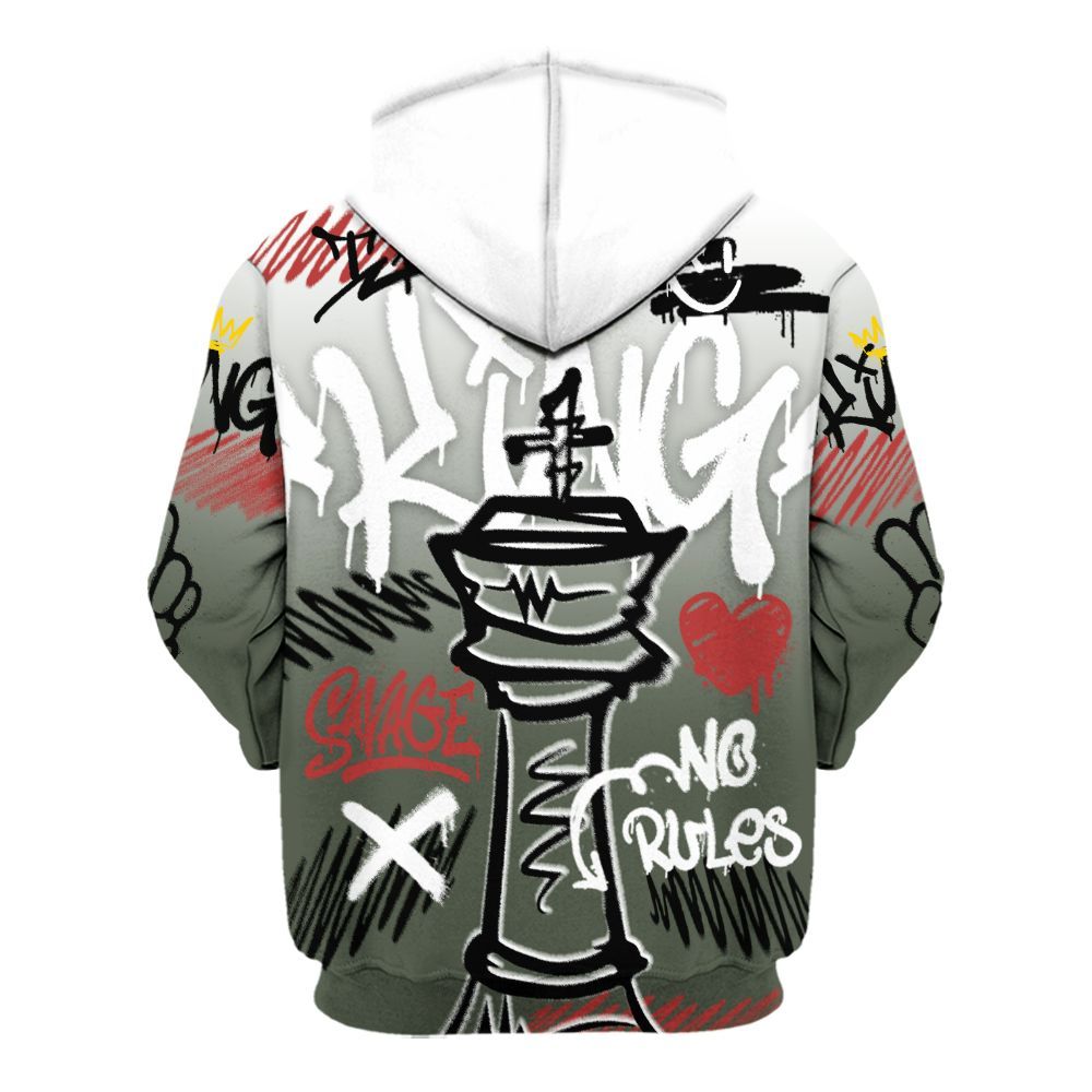 Hoodie To Match Air Force 1 Low Year Of The Snake Shirt, Street King Chess Streetwear All Over Print