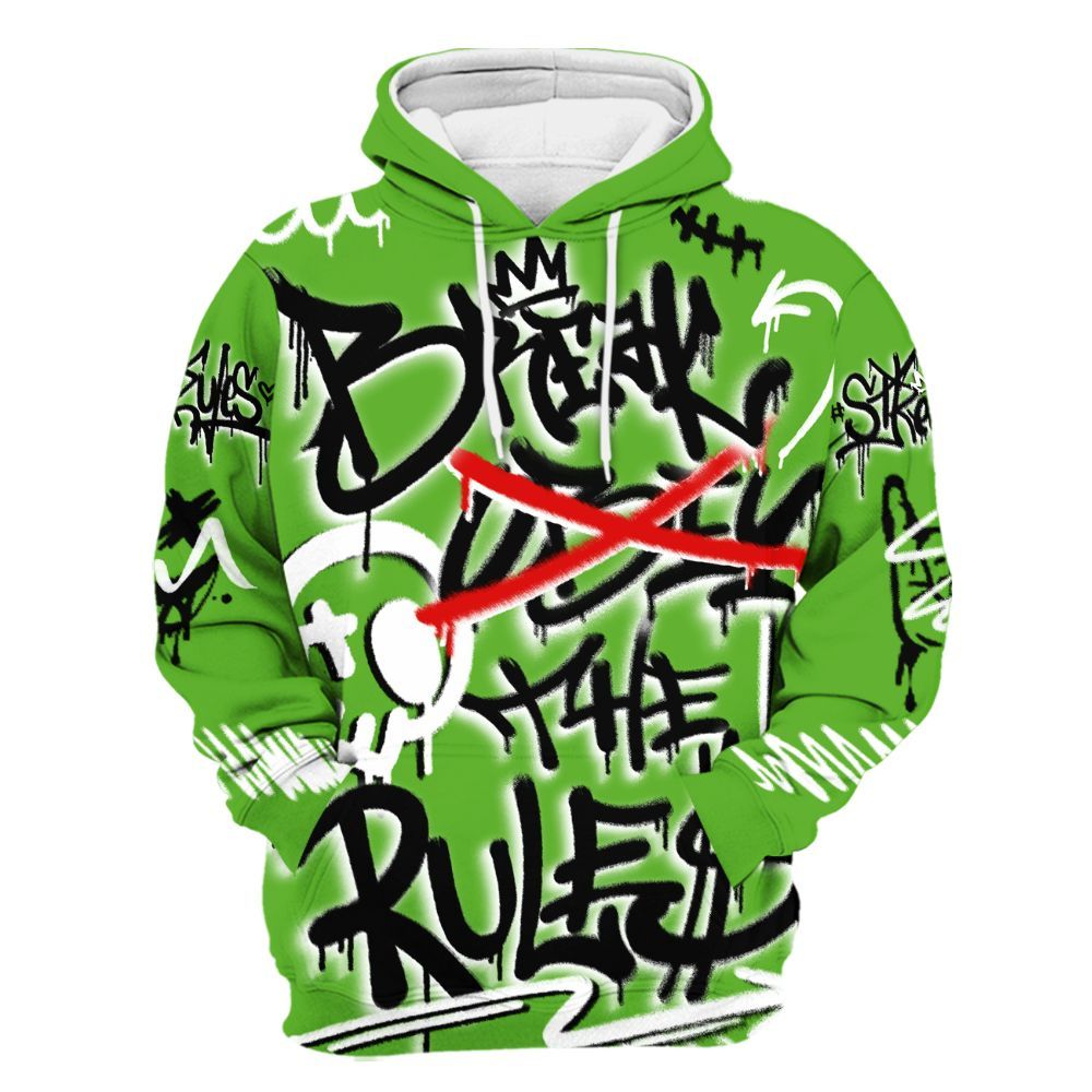 Hoodie To Match Air Foamposite One Volt - Break Rules Streetwear All Over Print