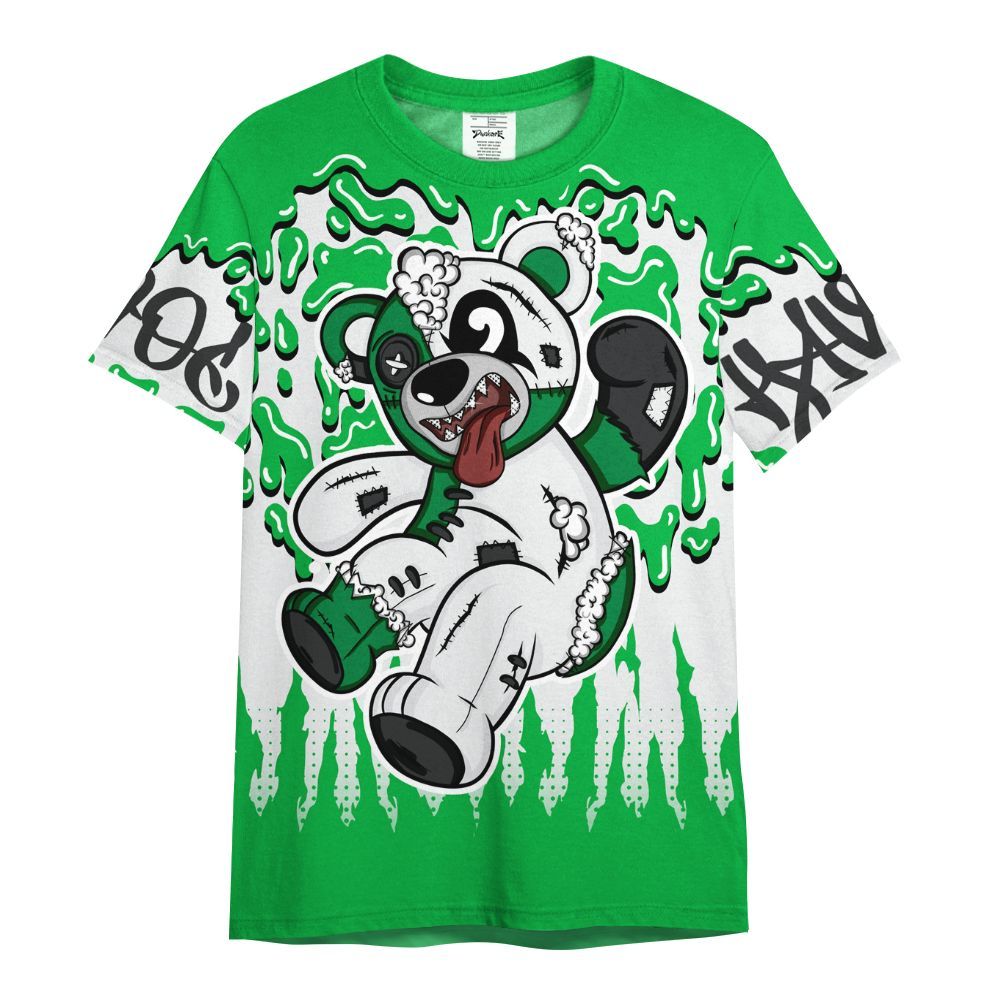 Shirt To Match Lucky Green 5s - Havok Bear Dripping All Over Print