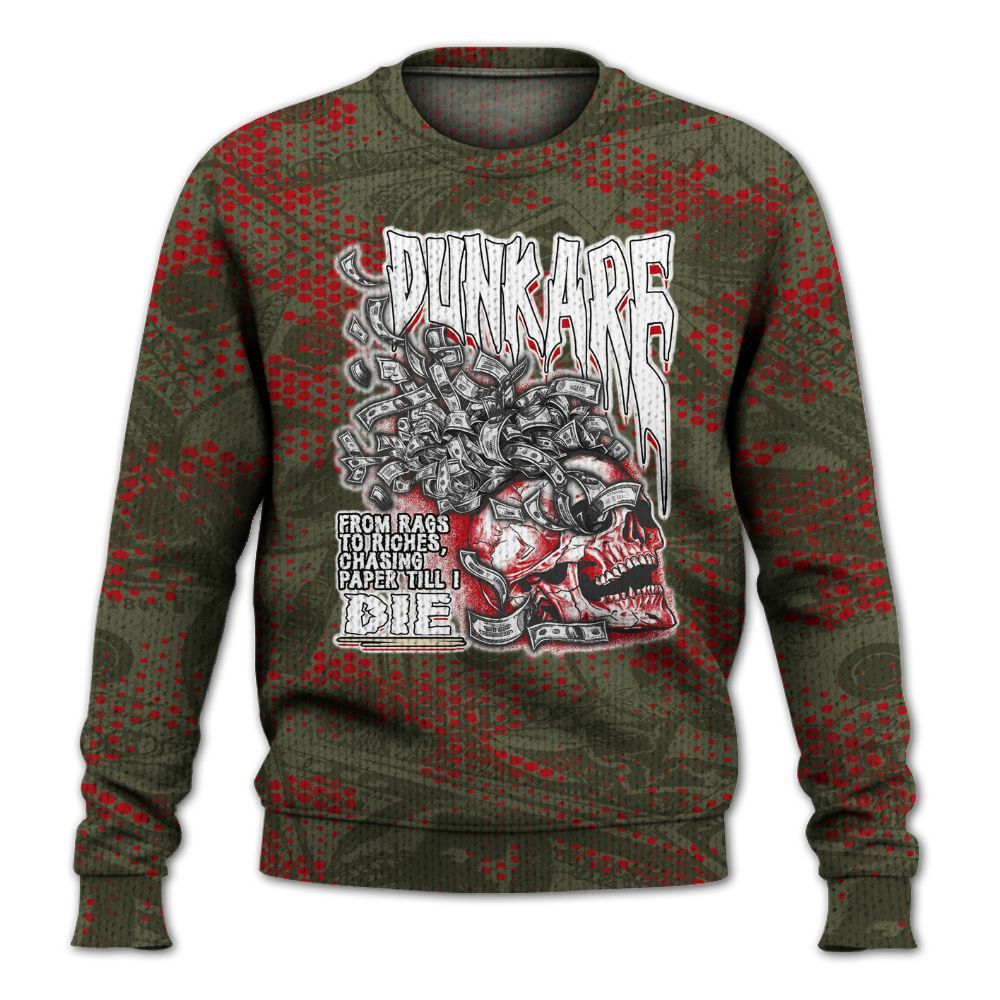 Knitted Sweater To Match Low OG Medium Olive 1s - From Rags To Riches