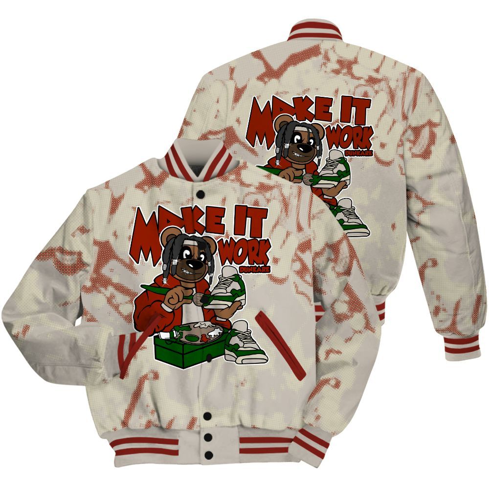 Varsity Jacket To Match El Grito 5s Shirt - Pull It Off Bear Street All Over Print
