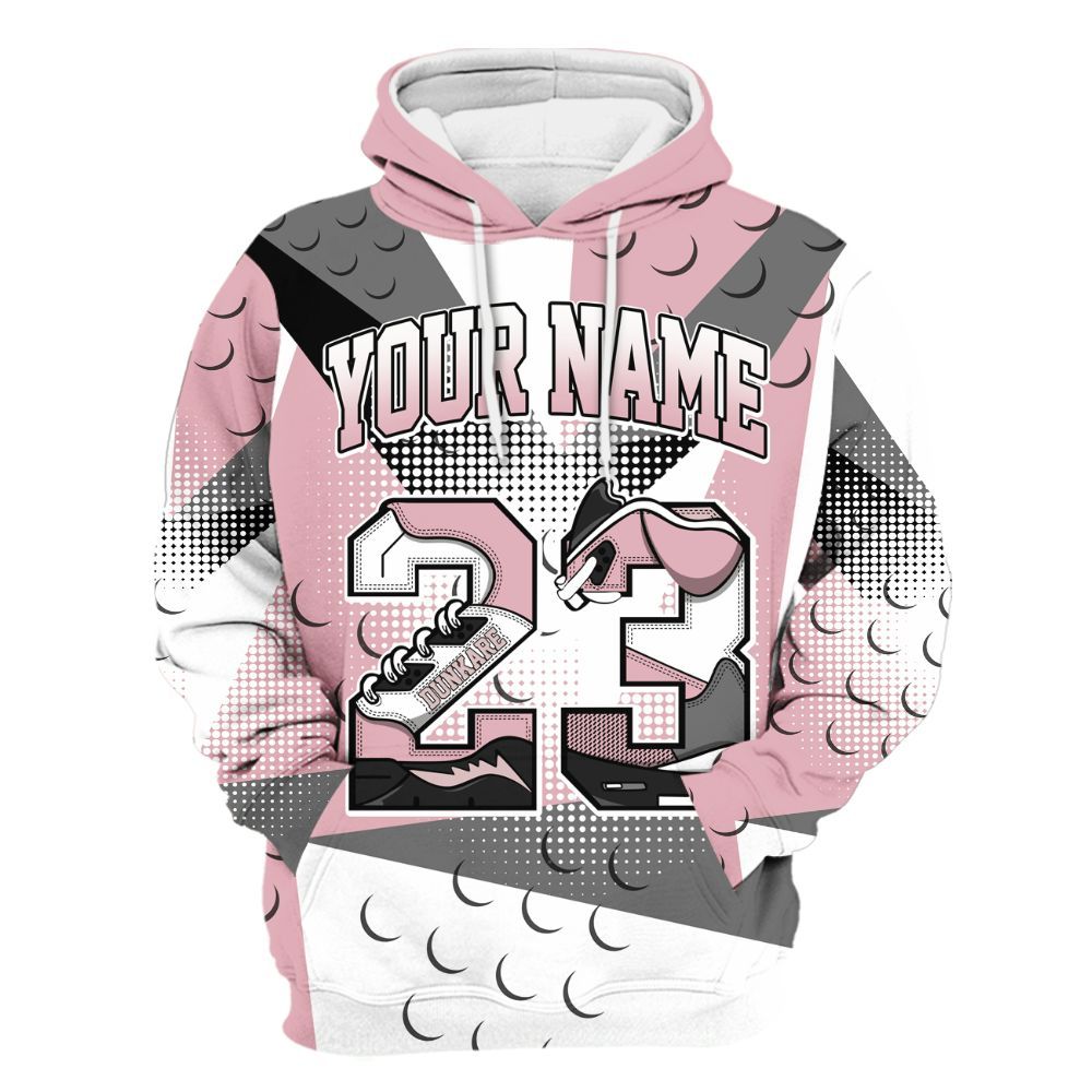 Hoodie To Match Air Max DN Pink Foam - Poly Custom Name Number 23 5s All Over Print