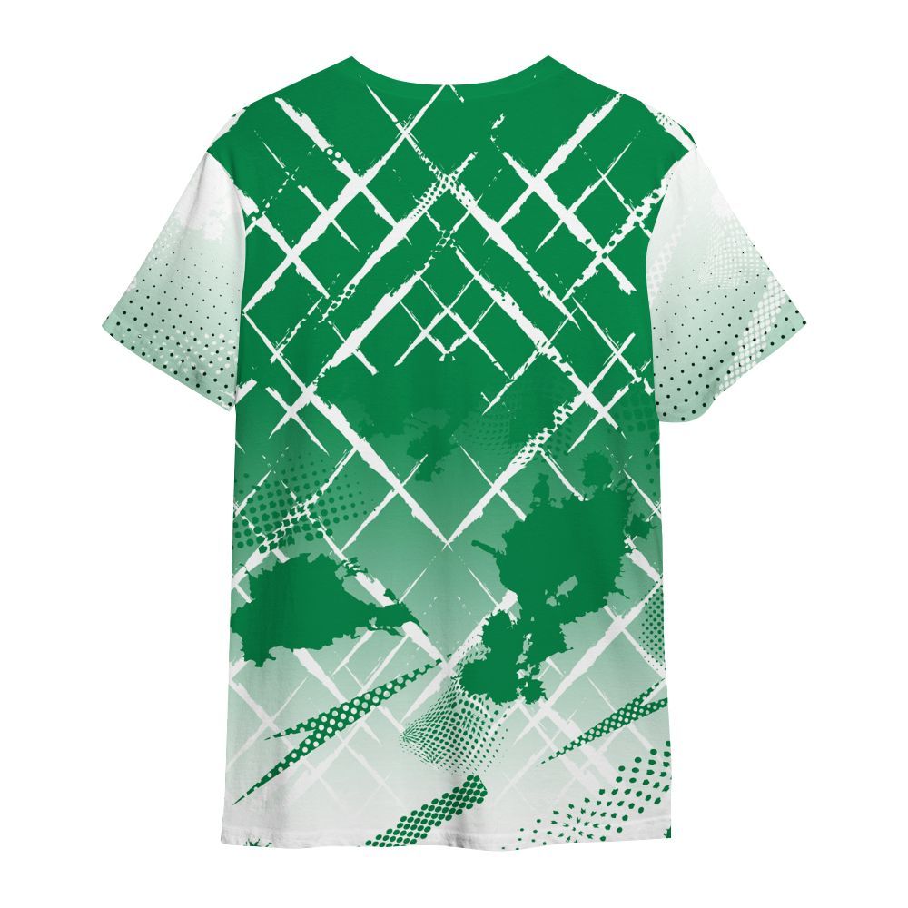 Shirt To Match Mid Lucky Green 1s - Halftone Stand Business Dripping All Over Print