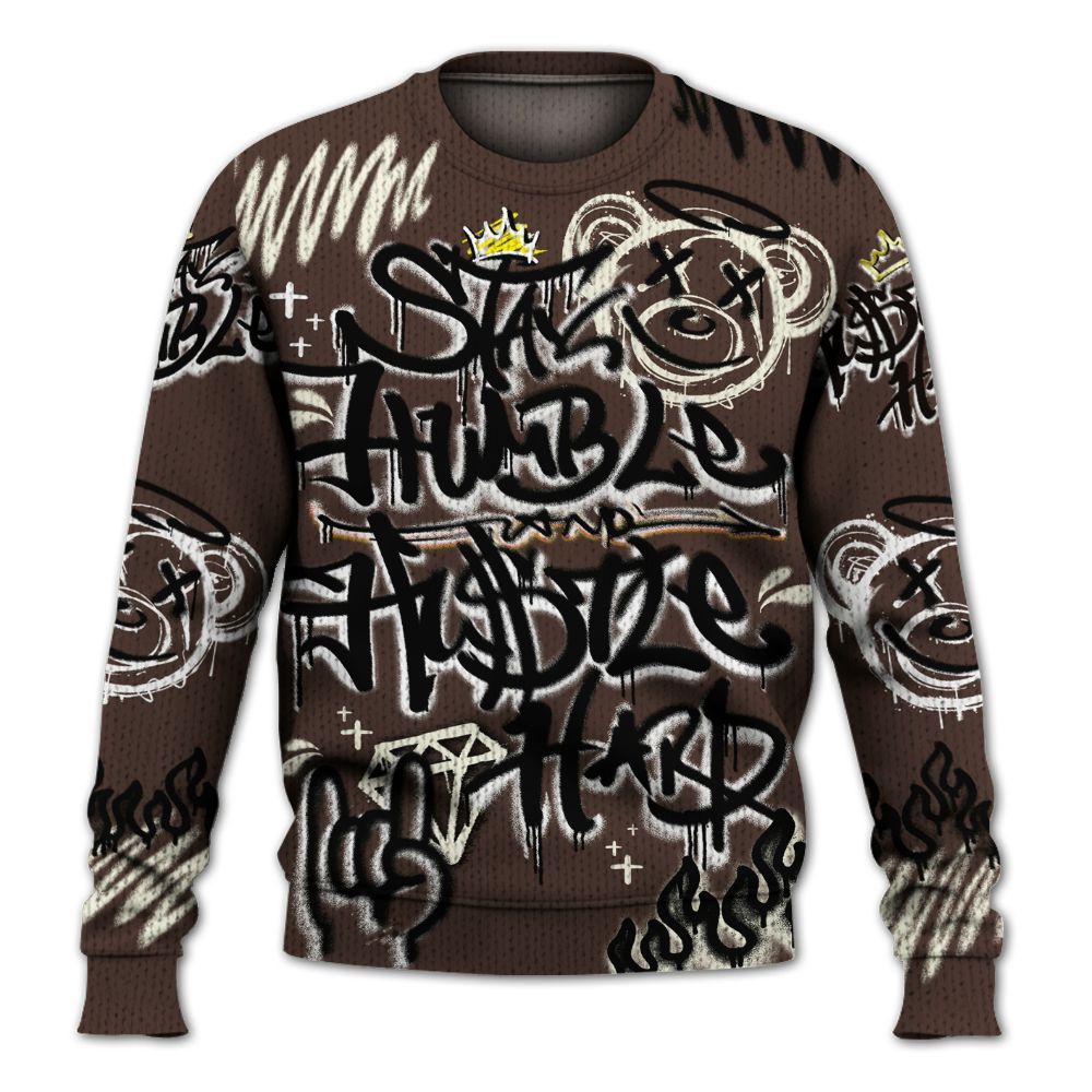 Knitted Sweater To Match SoleFly Cafecito 12s - Humble Drip Streetwear Graffity