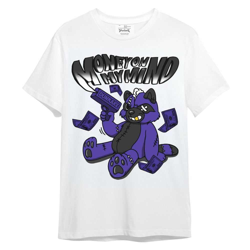 Shirt To Match Field Purple 12s - Money On My Mind Raccoon Unisex Shirt
