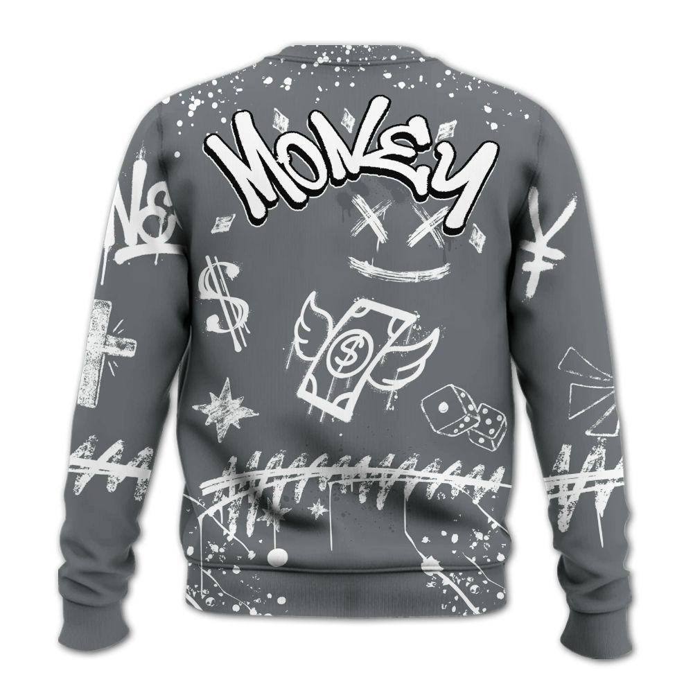 Sweatshirt To Match Retro Fire Red 9s - Everybody Paid In Full Crayon All Over Print