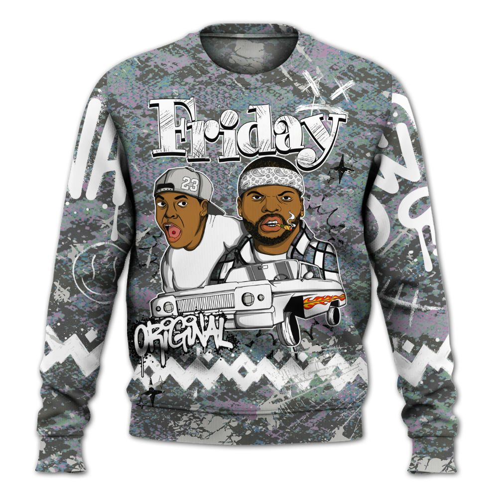 Sweatshirt To Match Low CNY Year Of The Snake 11s - Friday Sneaker Crayon All Over Print