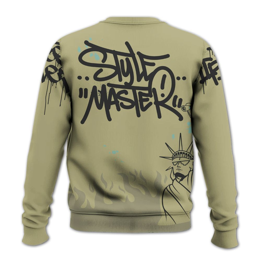 Sweatshirt To Match Dunk Low Suede Olive Aura - Graphic Fck Around Find Out All Over Print