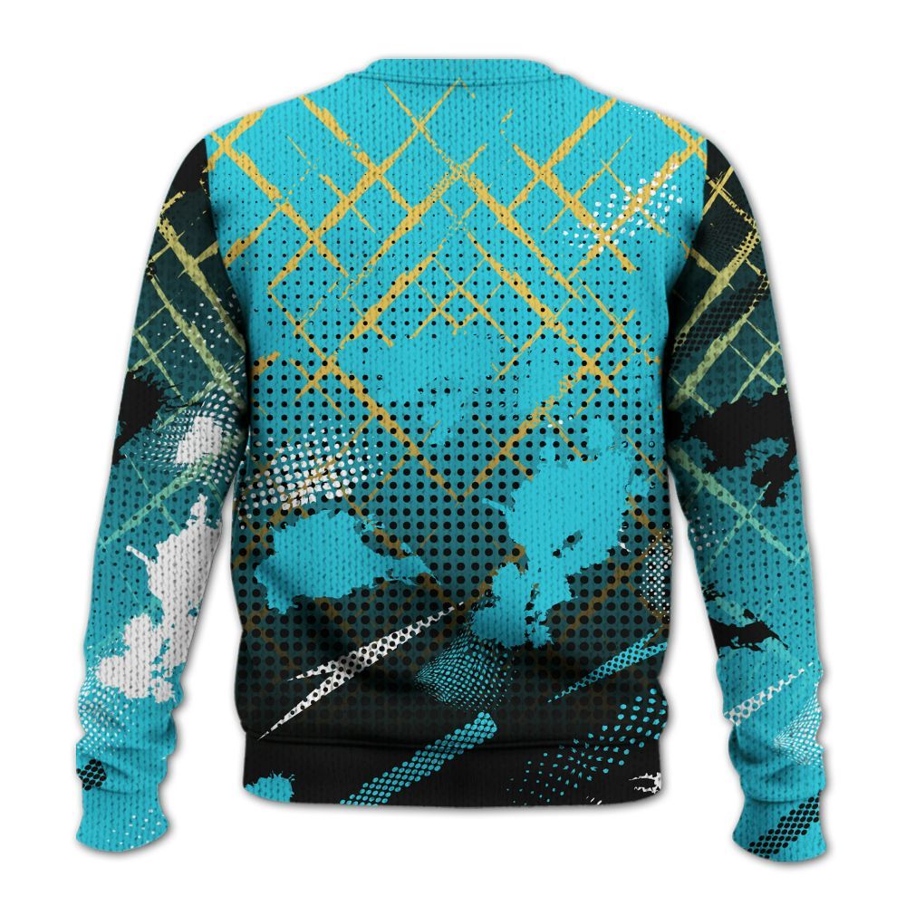 Sweater To Match Retro Gamma Blue 11s - Halftone Stand Business Dripping Graphic