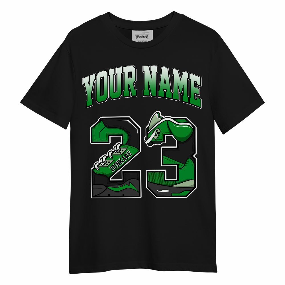 Shirt To Match Green Spark CJ1 T-Rex - Custom Name 23 5s Graphic