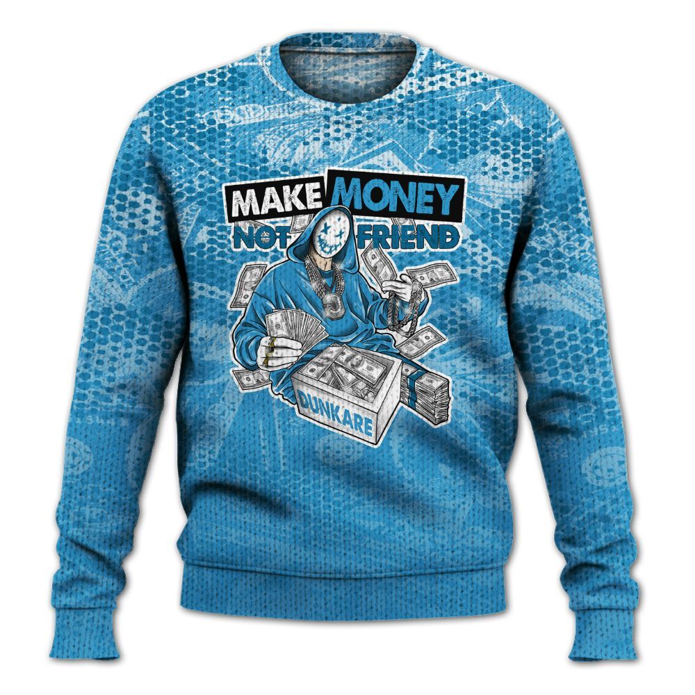 Knitted Sweater To Match Powder Blue 9s - Make Moneys Unique