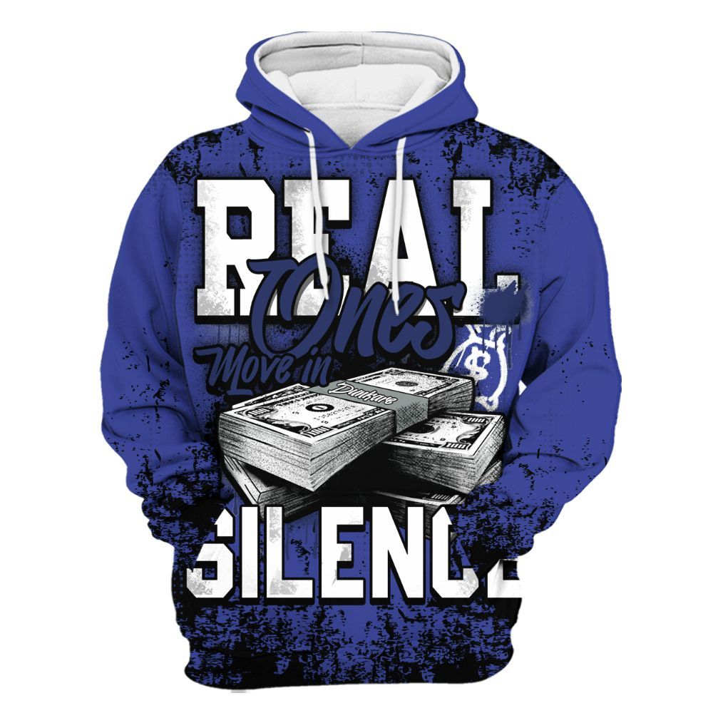 Hoodie To Match Shox TL Royal - Move In Silence Money Street Retro All Over Print