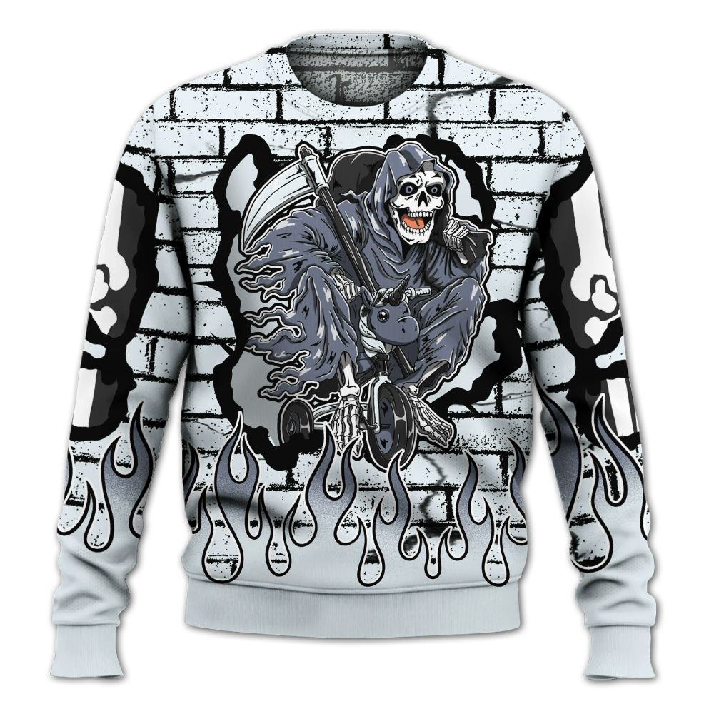 Sweatshirt To Match Air Foamposite Jin Kazama - Self Make Skeleton Crashed All Over Print